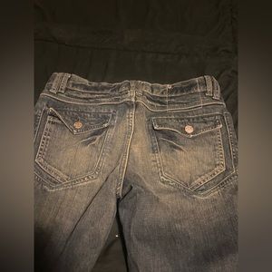 low rise bootcut jeans